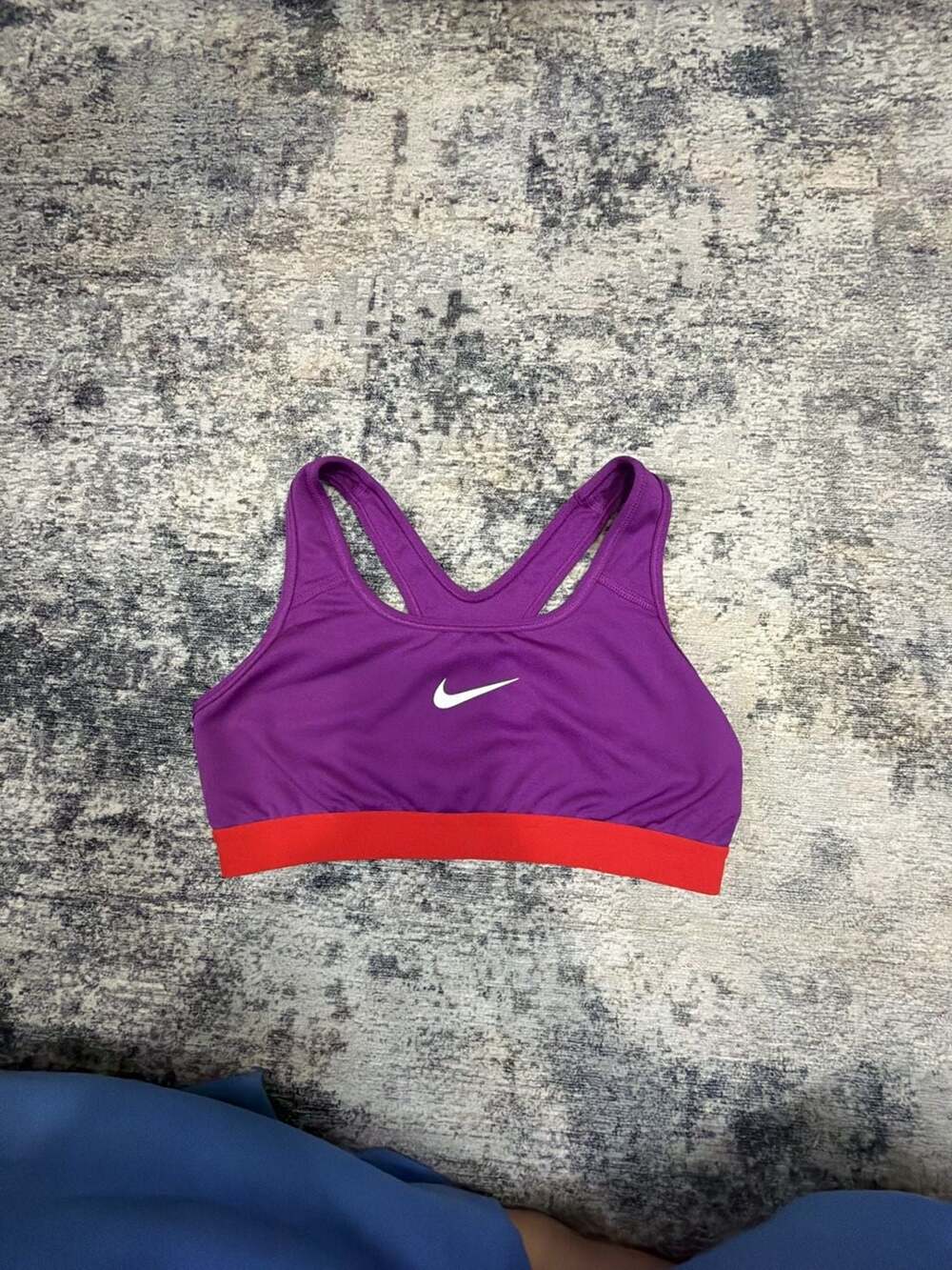 Nike Dri-FIT Sports Bra Size S Purple Red Athletic Racerback